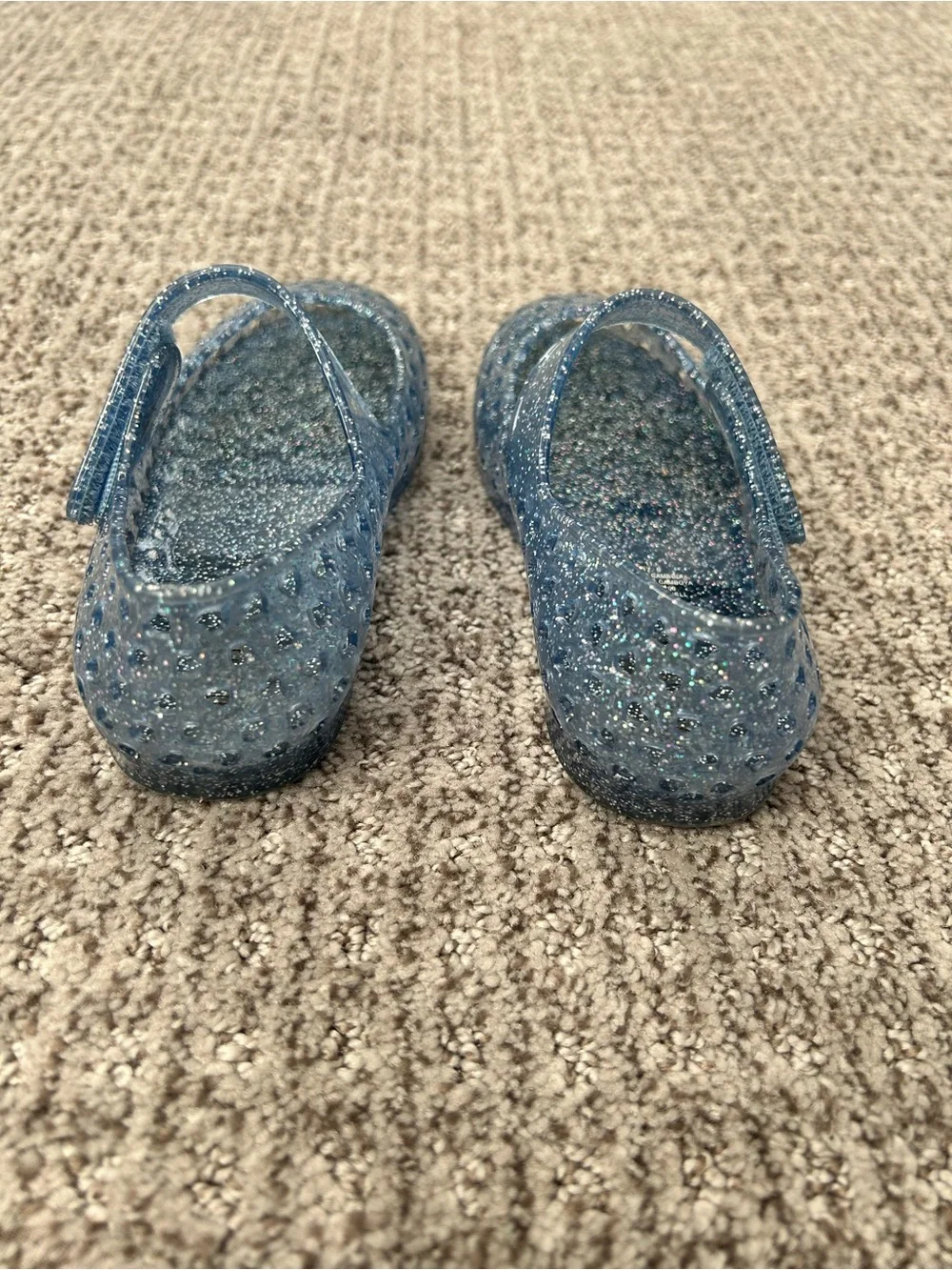 Old Navy Sparkle Jelly Mary Jane Shoes in Navy Blue